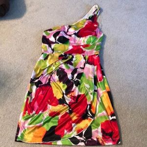 Single strap dress multicolor flower dress